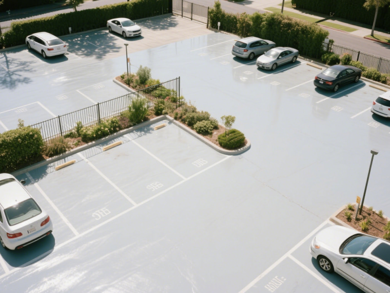 Outdoor parking lot