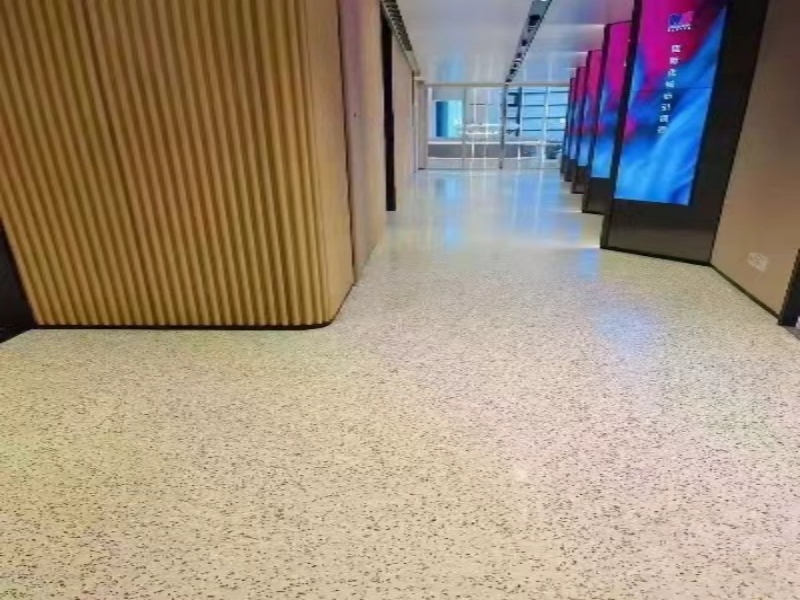 Epoxy colored sand floor paint
