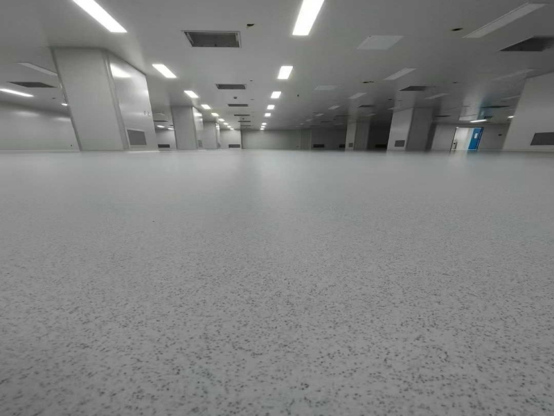 Marble-like epoxy colored sand floor paint is widely popular