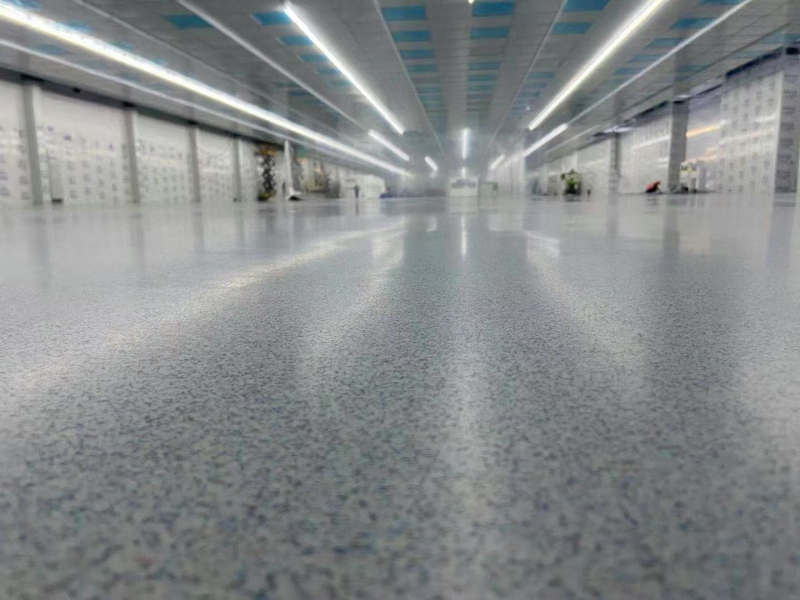 What is the wear resistance of water-based epoxy colored sand floor coating?