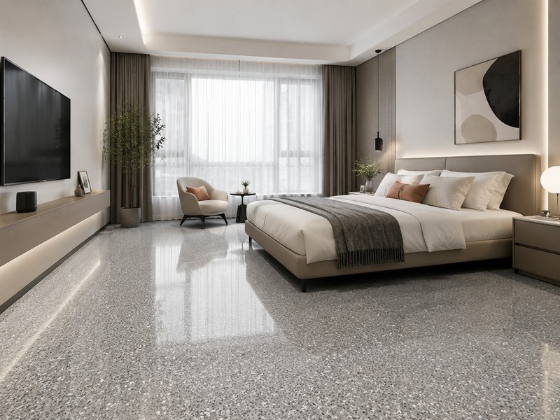 Epoxy Colored Sand Floor Paint for Bedrooms: Create a Quiet & Premium Private Retreat