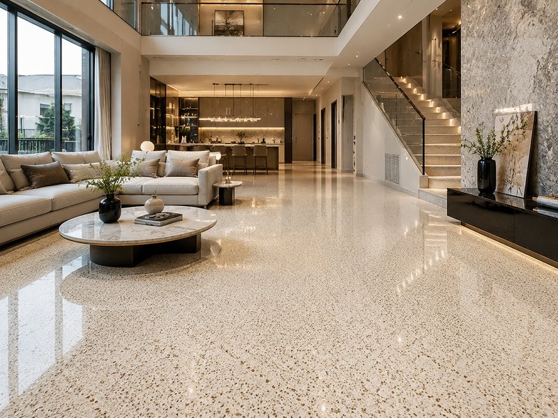 Water-Based Epoxy Self-Leveling Floor Paint: Also Known As Liquid Marble & Liquid Terrazzo